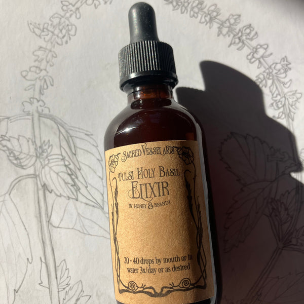 Tulsi Holy Basil Elixir & Glycerite Mushmina