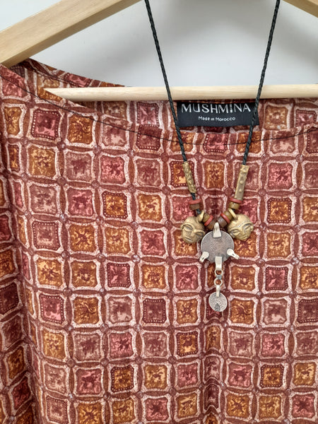 Rust Boatneck Chemise