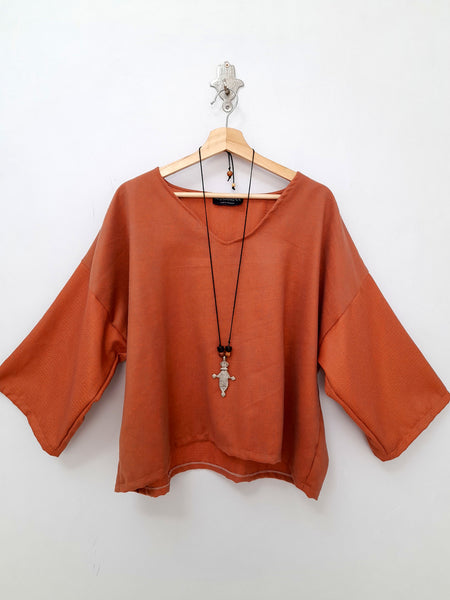 Chefchouen Chemise, Coral Last One!