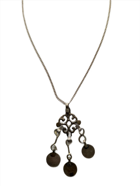 Vintage Coin Amulet Necklace