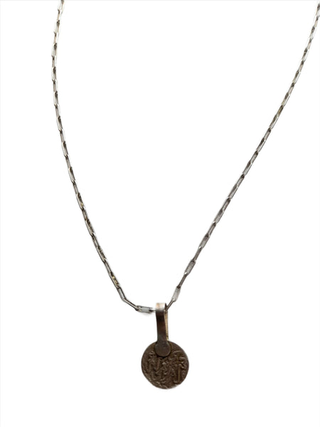 Simple Moroccan Silver Coin Necklace