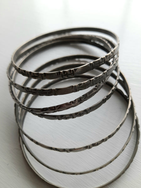 Vintage Amazigh set of 7 Bangles