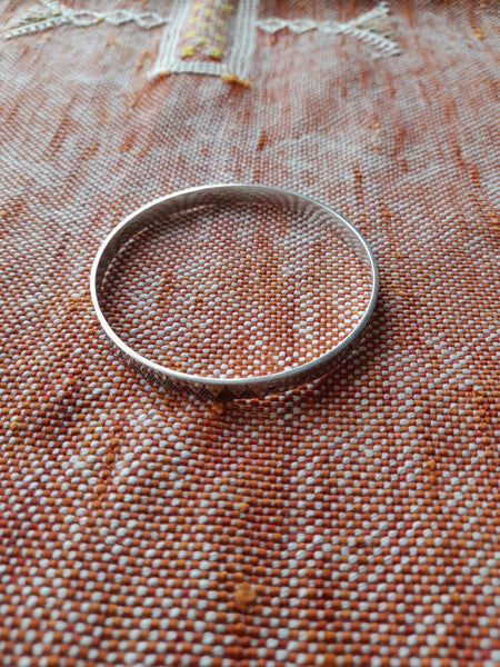 Silver Mountain + Stars Bangle