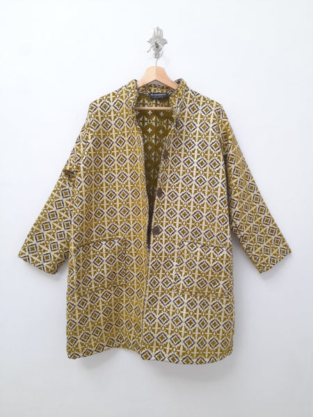 Mushmina Coat in Chartreuse