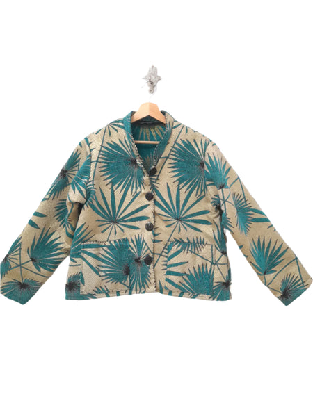 Nejma Jacket in Teal Palm