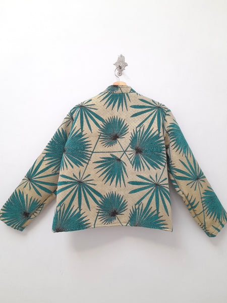 Nejma Jacket in Teal Palm