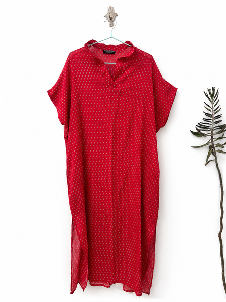 Beach Kaftan in Crimson