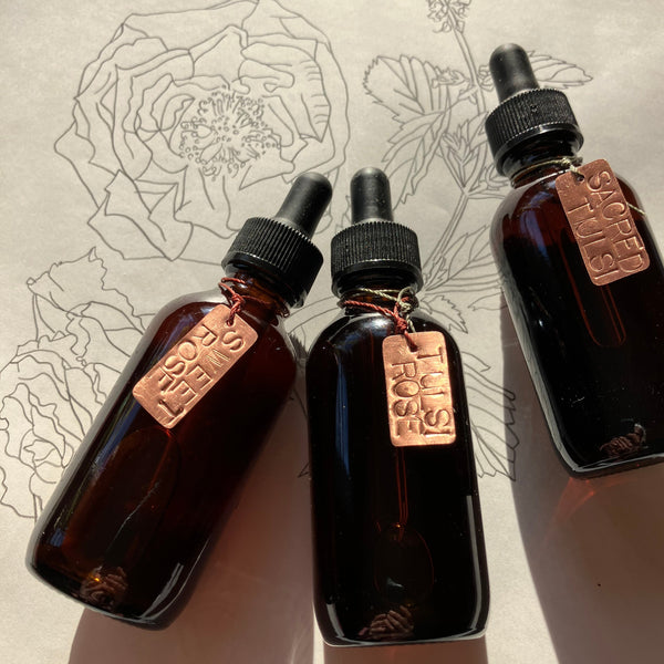 Tulsi Rose Elixir & Glycerite