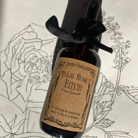 Tulsi Rose Elixir & Glycerite