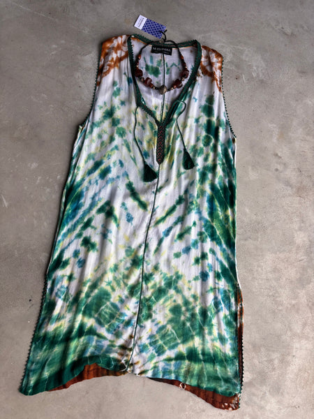 Greens Embroidered Tunic