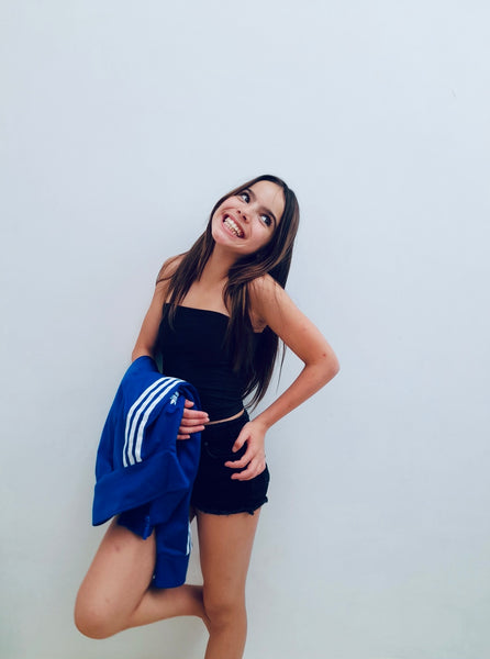 Girls Tube Top in Noir