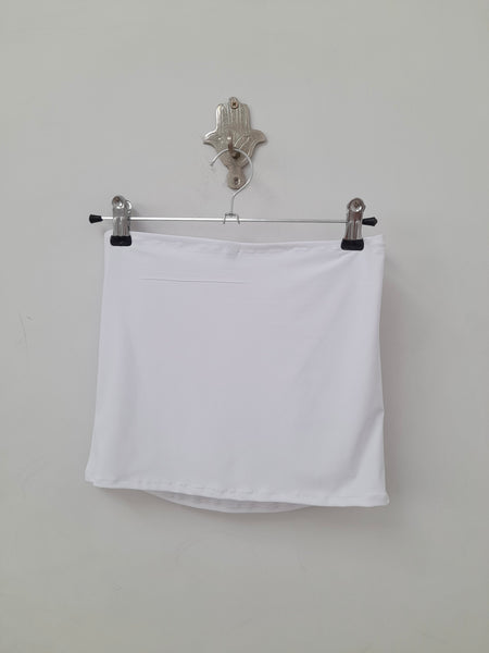 Girls Tube Top in Blanc