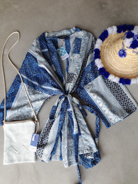 Kimono Robe, Azure