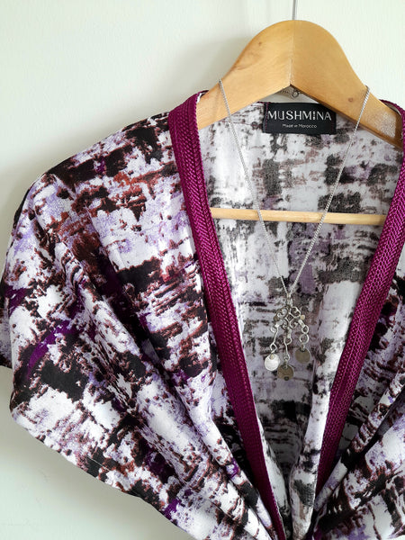 Kimono Lounge Robe Mulberry