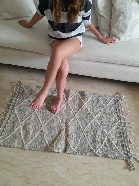 Boujadi Zanafi Grey Rug