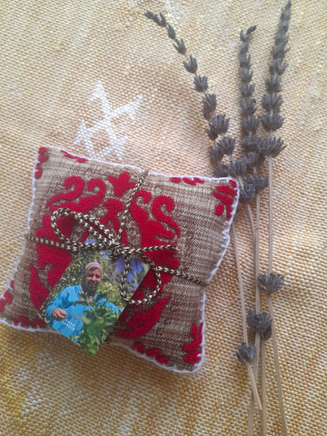 Dried Flower Sachet Magenta