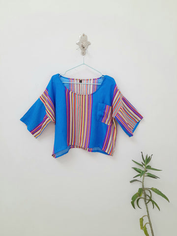 Girls Moroccan Lounge Top, ocean