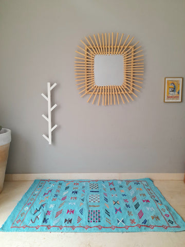 Boujadi Rug, Pale Blue