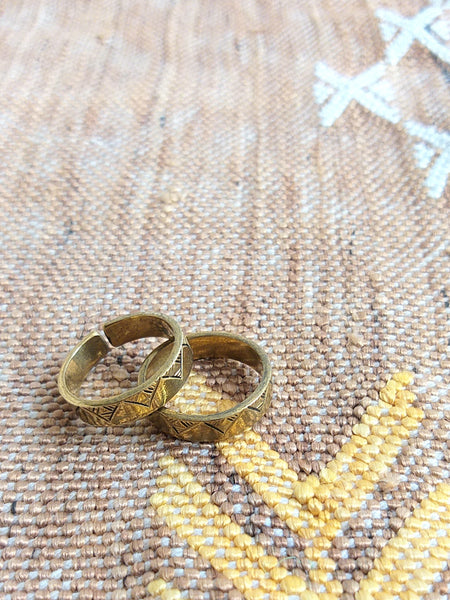 Tiznit Stackable Rings Brass