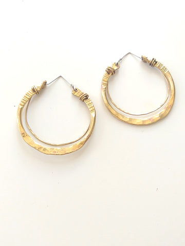 Crescent Hoops Brass