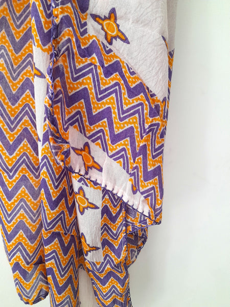 Lavander and Tangerine Mauritania Scarf