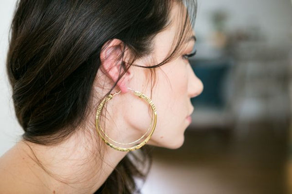 Crescent Hoops Brass