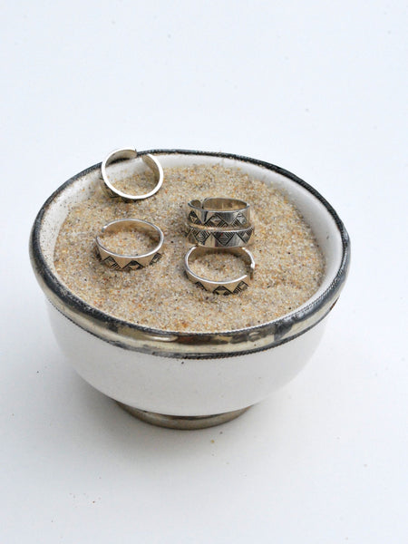 Tiznit Stackable Rings Silver