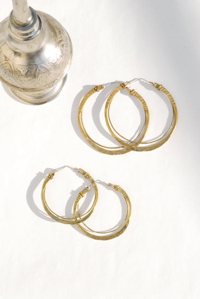 Crescent Hoops Brass